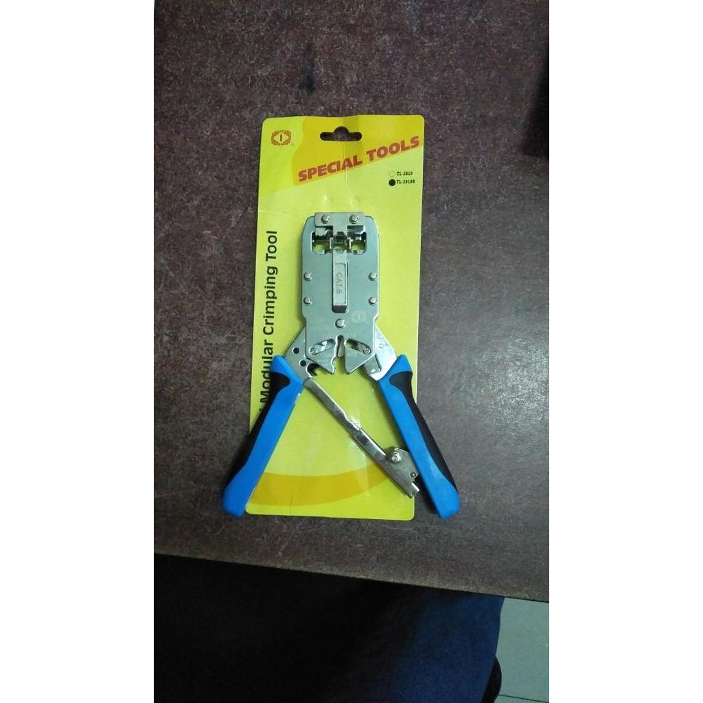 TEREMURAHTERLARIS READY SILAHKAN DIORDER TANG PRESS RJ45 CAT6 CAT5 MULTI MODULAR CRIMPING TOOL RJ11