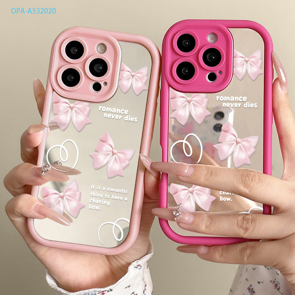 Casing Hp Untuk OPPO A60 A54 A58 A77S A57 A55 A53 A33 2020 2022 4G Cermin Phone Case TY-JZ S9-0013 S
