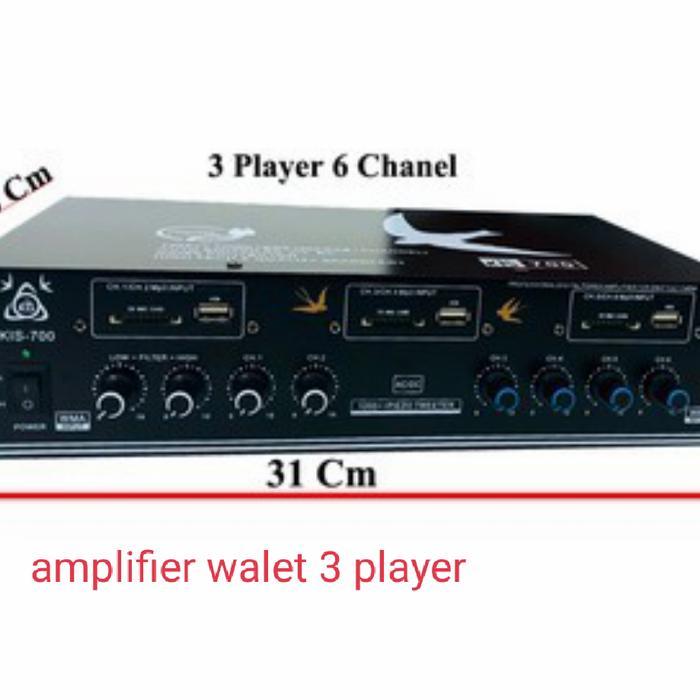 Amplifier Walet Kis 700 Ampli Walet 3Player Populer