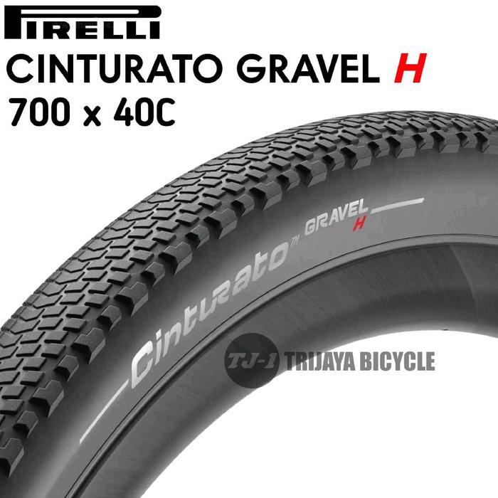 Pirelli Cinturato Gravel H 700 X 40 Black Hard Terrain Ban Luar 700X40 Pirelli Cinturato Gravel