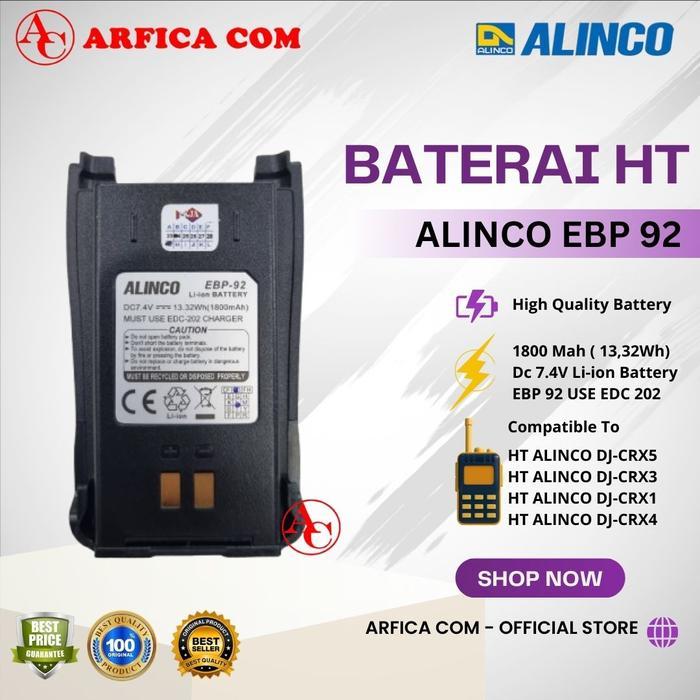 EBP-92 BATRE HT ALINCO DJ CRX5 CRX1 CRX3 ORIGINAL EBP92 BATERAI ALINCO