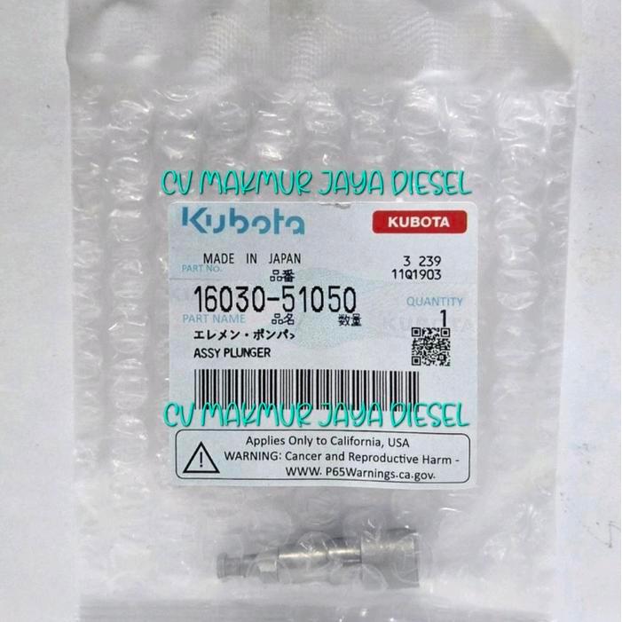 Terbaru Assy Plunger D1105 16030-51050 Kubota