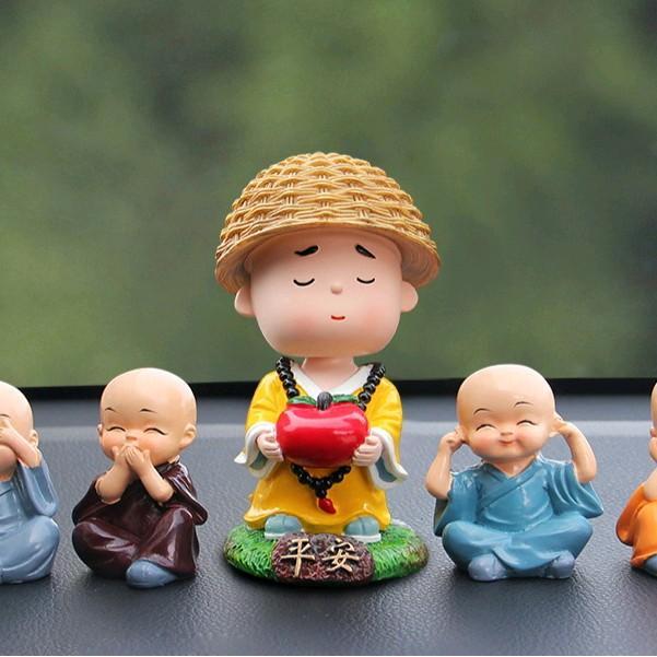 PAJANGAN Shaolin Biksu Pajangan Dashboard Mobil Biksu Shaolin Biksu Besar Biksu Mini Aksesoris