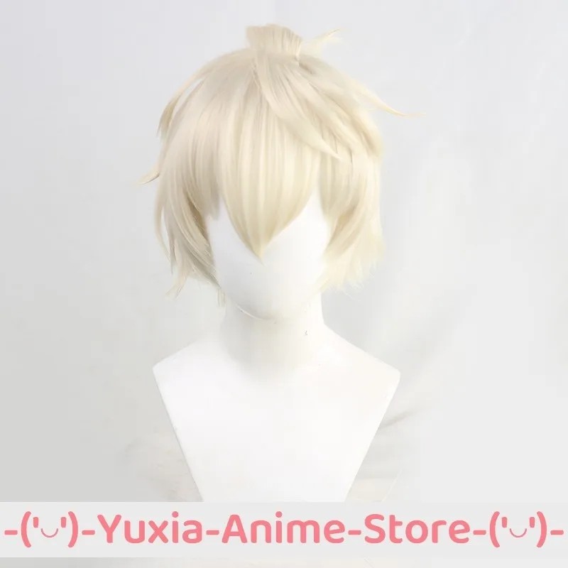 GENSHIN IMPACT BENNETT COSPLAY WIG AND CAP ANIME GAME ROLEPLAY WIGS PARTY COSTUME PROP SYNTHETIC