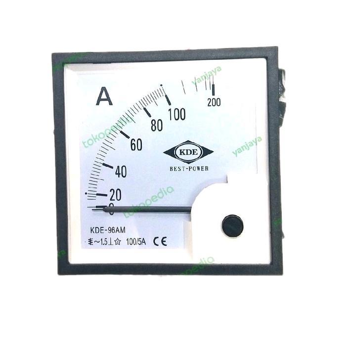Diskon Ampere Meter Analog Kde Ft96X96 /Panel Ampere Meter Analog