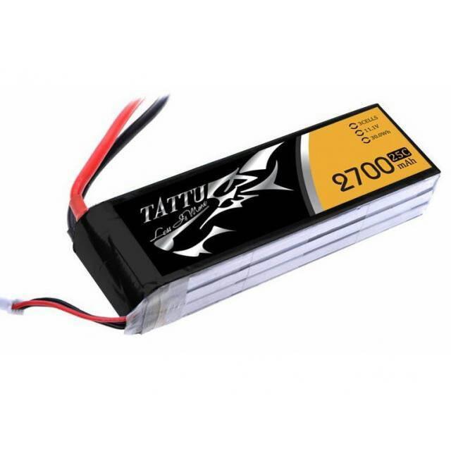 Tattu 2700mah 11.1V 25C 3SIP lipo battery pack