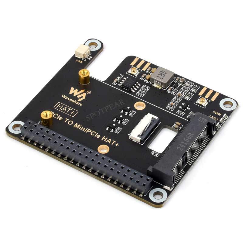 Raspberry Pi 5 PCIE to MiniPCIe HAT+ For wireless network WIFI Card USB Bluetooth