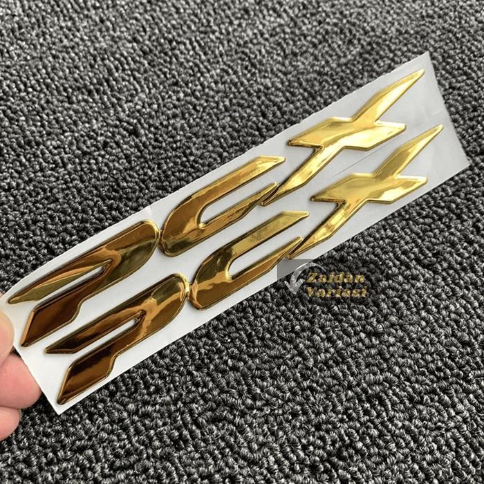 Best Seller Emblem Pcx 160 150 Cbu Silver Gold Hitam Thailand - Aksesoris Motor Stiker Motorcycle