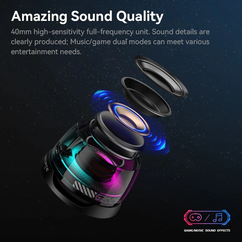 Edifier Portable Bluetooth Speaker HECATE G200 RGB Lighting Magnetic Speaker BT5.3 Mini Sound Box 7