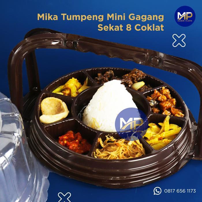 TERBARU [GROSIR 1DUS] Mika Tumpeng Gagang Sekat 8 20cm / Tumpeng Mini Sekat BISA GOSEND
