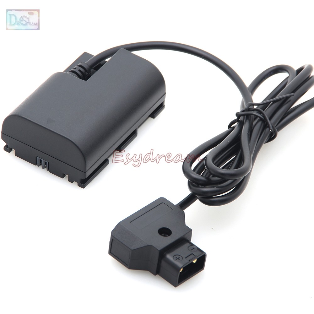 Terlaris D-Tap to LP-E6 Dummy Battery DC Coupler Power Cable Adapter for Anton Bauer & Canon EOS 5D 
