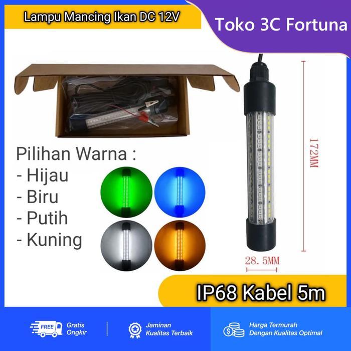 Shiimano - Led12V Lampu Pancing Bawah Air Tahan Air Ikan Menarik Cumi-Cumi Pancing Laut Ringan Lampu
