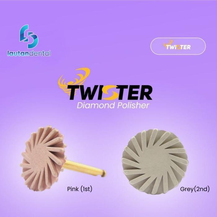 Twister Diamond Polish Bur Poles Komposit Composite Polishing