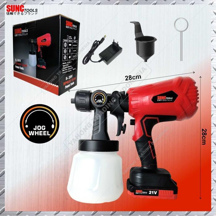 Spray Gun Cordless Mesin Cat Baterai Sunc Tools