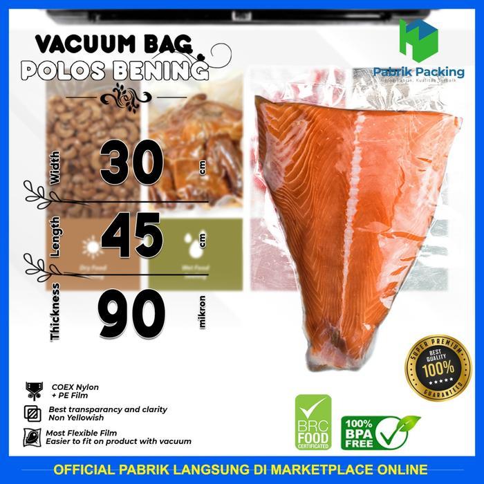 PLASTIK VACUM DELKOCHOICE VACUUM SEALER VACUUM BAG POLOS PREMIUM MURAH