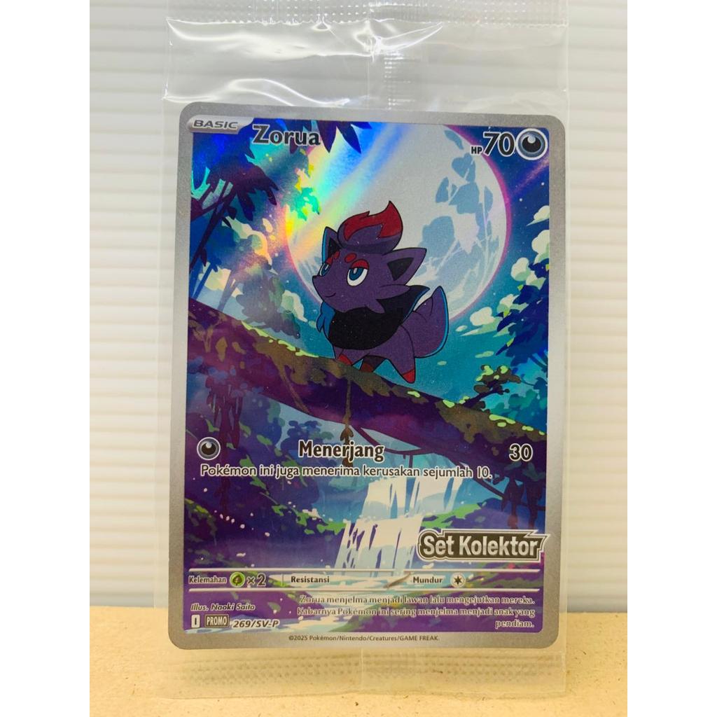 Promo Card Zorua Sealed Set Kolektor Hitam Putih