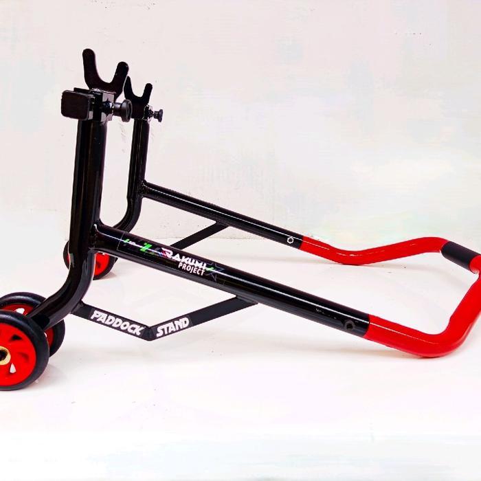 STANDAR PADDOCK SPORT PADDOCK STAND NEW NINJA CBR R25 GSX ZX PADOK MOTOR PADDOCK DEPAN MATIC BEBEK