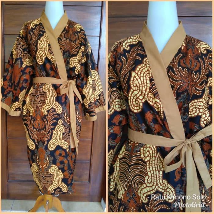 Kimono Batik Bathrobe baju siraman motif jawa classic