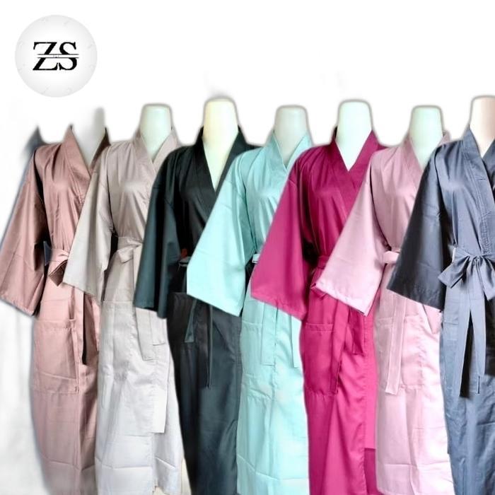 Kimono Jumbo Katun Polos Premium Baju Kimono Pria Wanita Terbaru