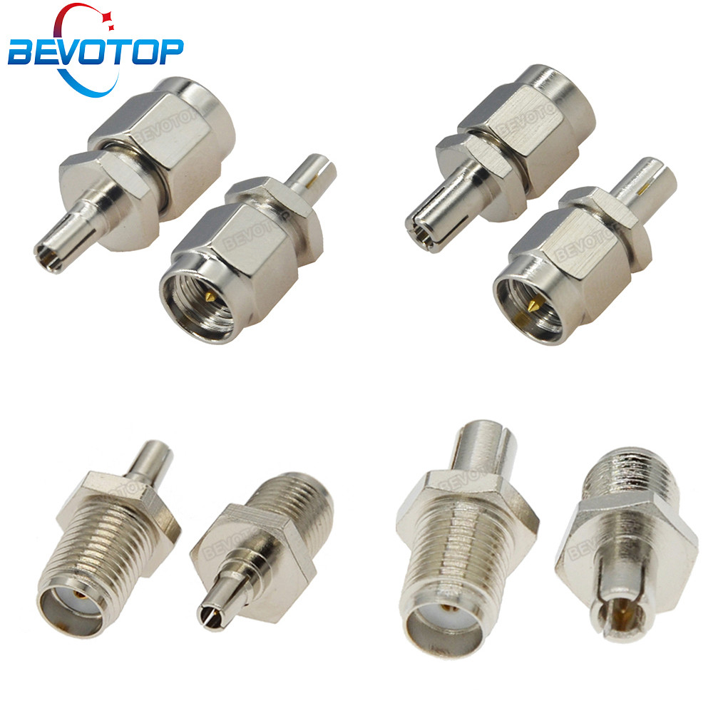 Best 100pcs/lot RF Coaxial Adapter SMA To TS9/CRC9 Coax Connector SMA Female Jack To TS9/CRC9 Male P