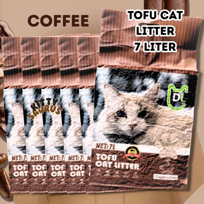 HOT SALE TOFU CAT LITTER 7 LITER DL, HARGA PER BOX / 6 PCS, RECOMENDED GROSIR PRICE BISA GOSEND