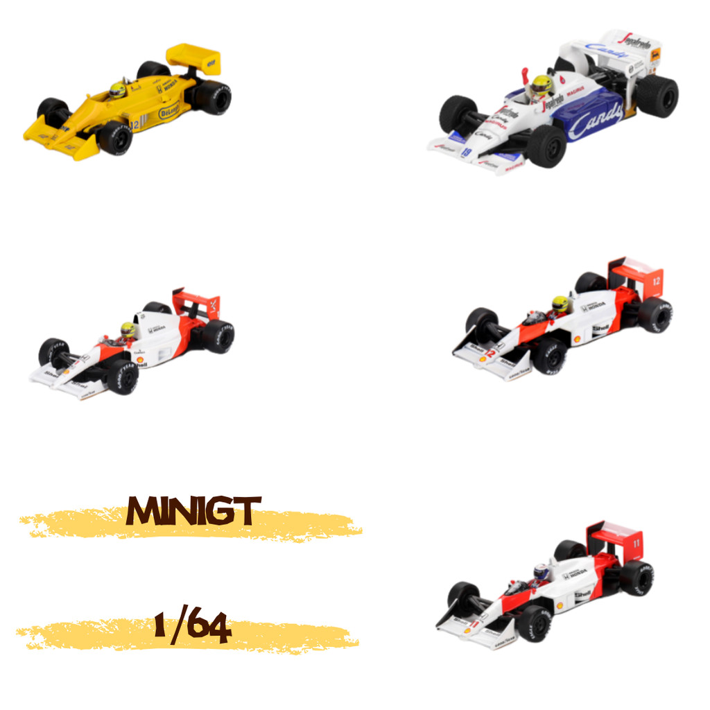 MINI GT 1:64 Elton Senna McLaren Grand Prix MINIGT 1:64 F1 Racing Champion Lotus99T No. 12 Simulated