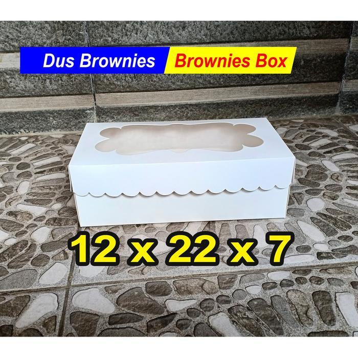 Dus kue / dus 12x22x7 cm TEBAL / cake box / dus brownies / kotak kue