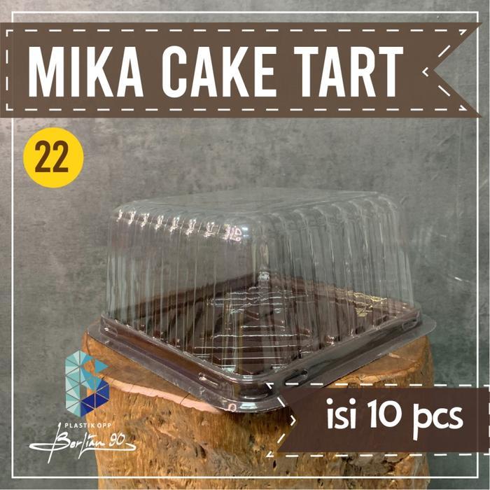 mika kue tart kotak CT 22 / Mika cake tart kotak / mika bolu kotak