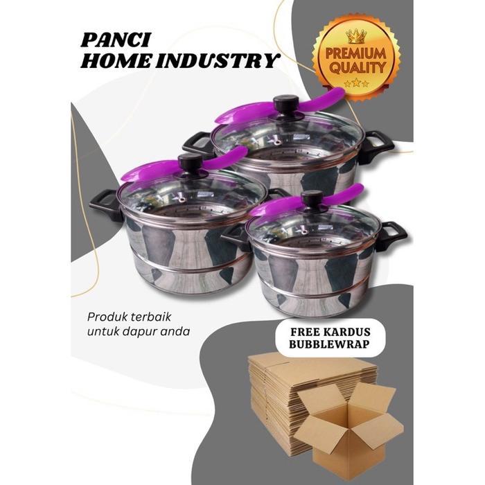 Dandang Nasi Tutup Kaca - Dandang Kukusan untuk Perlengkapan Dapur - Kitchenware