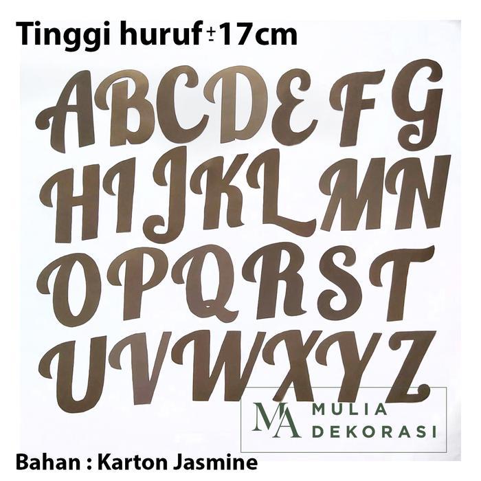 Paket Bisnis Usaha Dekorasi Inisial Huruf A-Z Dekor Lamaran Nikahan