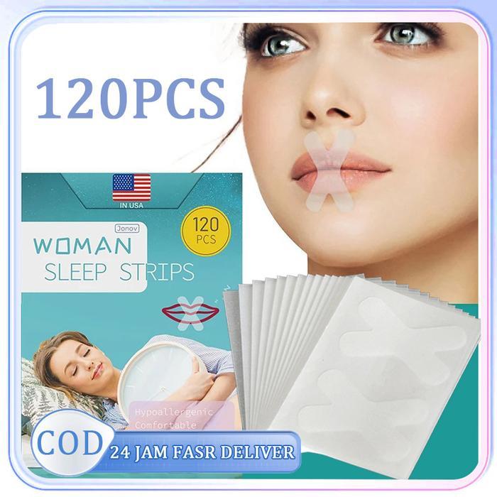 Sedia 120pcs Plester Mulut Anti Ngorok Penutup Mulut Tidur Tape Anti Ngorok Plester Mouth Tape Sleep