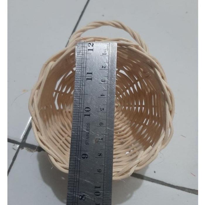 Pot Dinding Rotan Bulat + Busa