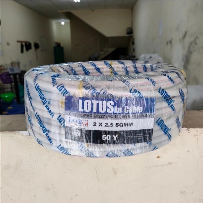 Kabel Listrik Lotus Nym 2X2.5 2X2,5 50 Yard Y Lotusku 50Y Kawat