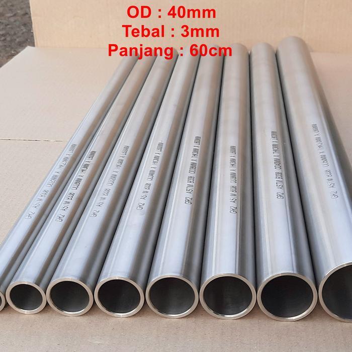 Pipa Titanium / Tabung Titan OD 40mm Grade 2 ASTM B338 New