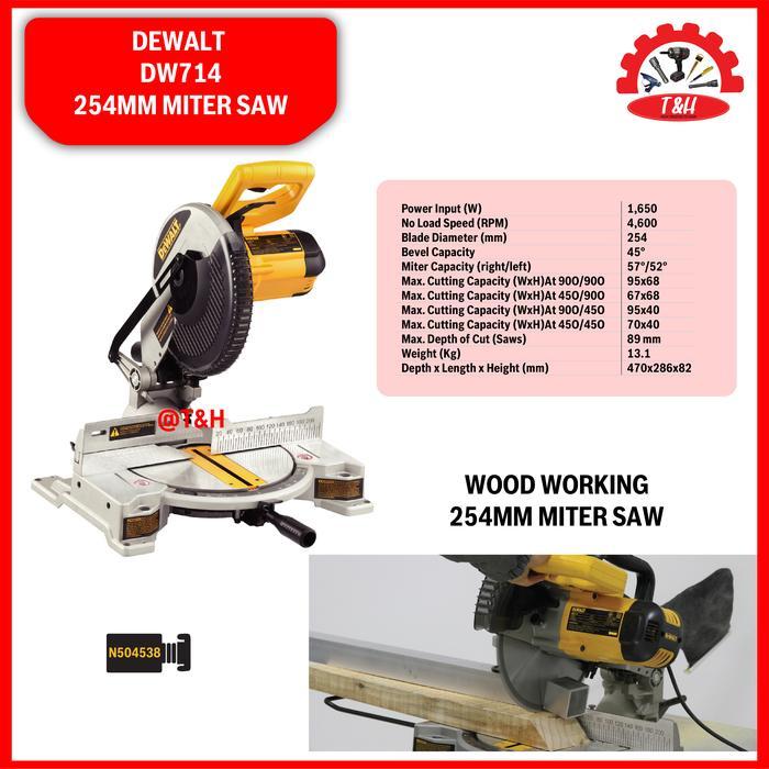 DEWALT- DW714 GERGAJI LISTRIK-254MM MITER SAW