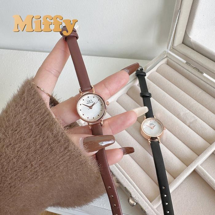 Miffy - Jam Tangan Wanita Kecil Gaya Retro Fashion Analog Quartz Watch