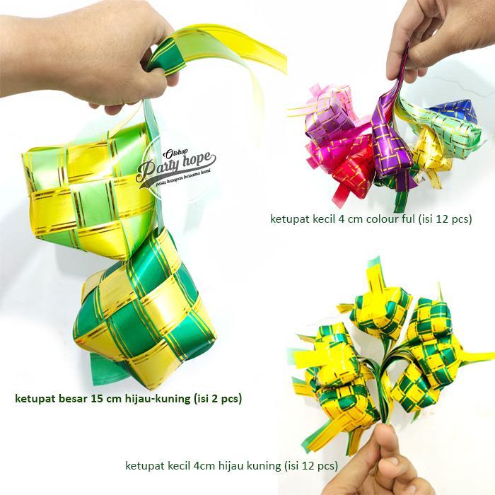 ketupat lebaran / ketupat aksesoris Hiasan Parcel Hampers / ketupat
