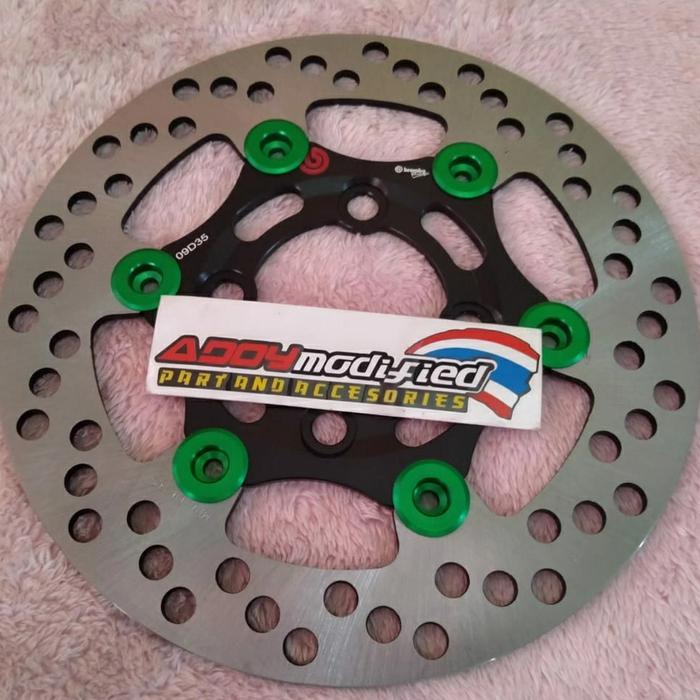 Disc brembo Thailand size 220 floating hijau