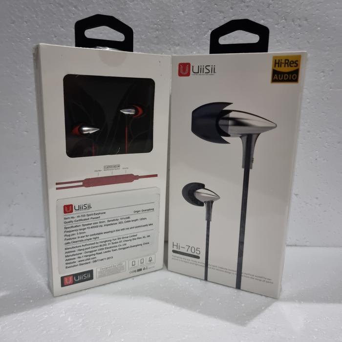 UIISII HI705 Double Unit Stick In Ear Earphone Bass Subwoofer Smartphone