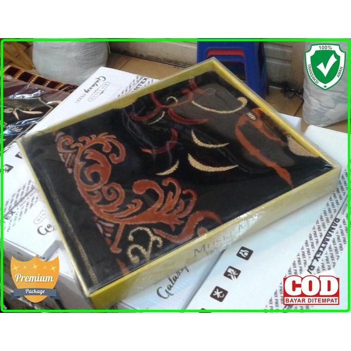 Sajadah Turki Hitam Exclusive Tebal Murah Turkey Museum Box Ibadah