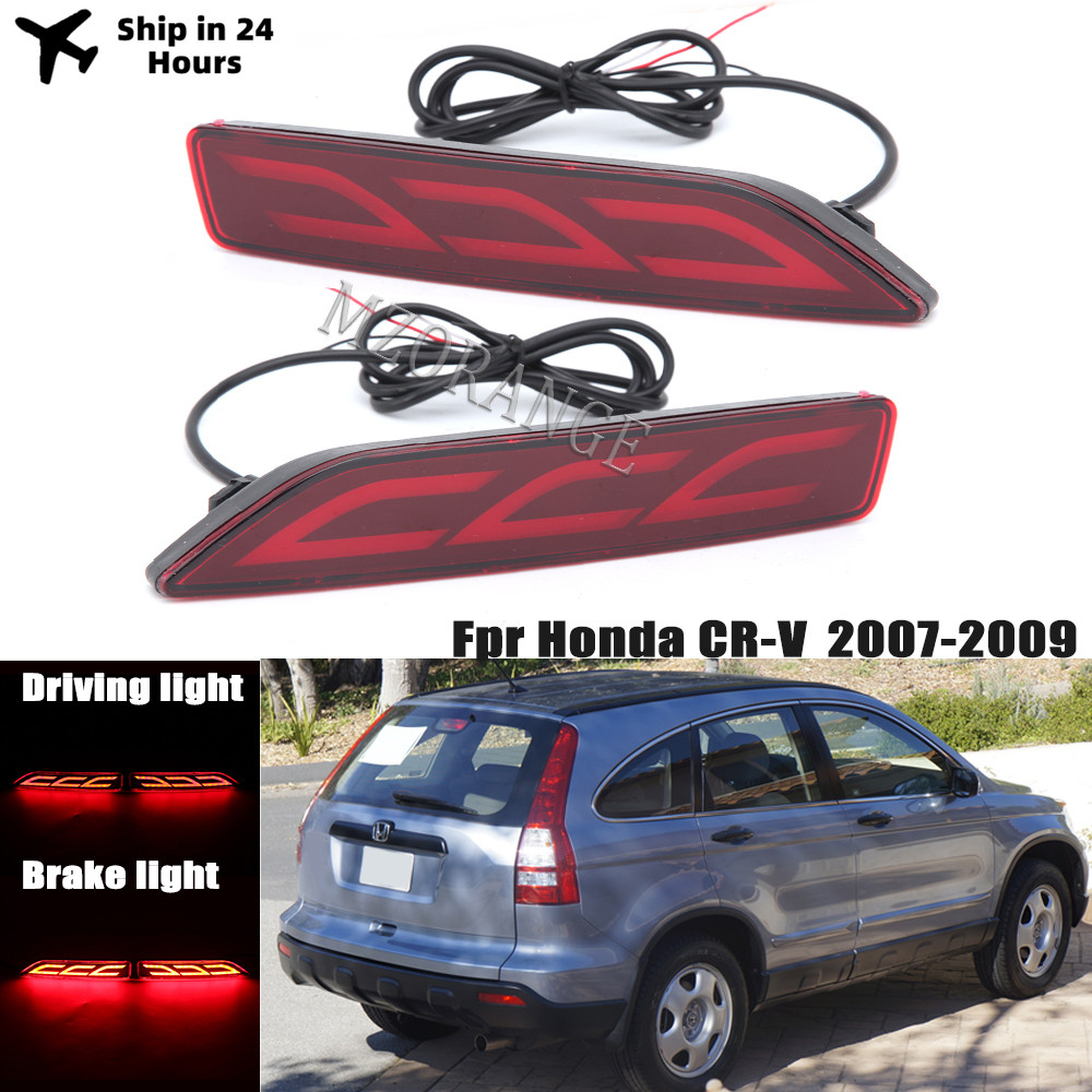 Lampu Bumper Belakang LED untuk Honda CRV 2007 2008 2009 Lampu Kabut Reflektor Sinyal Berhenti Perin