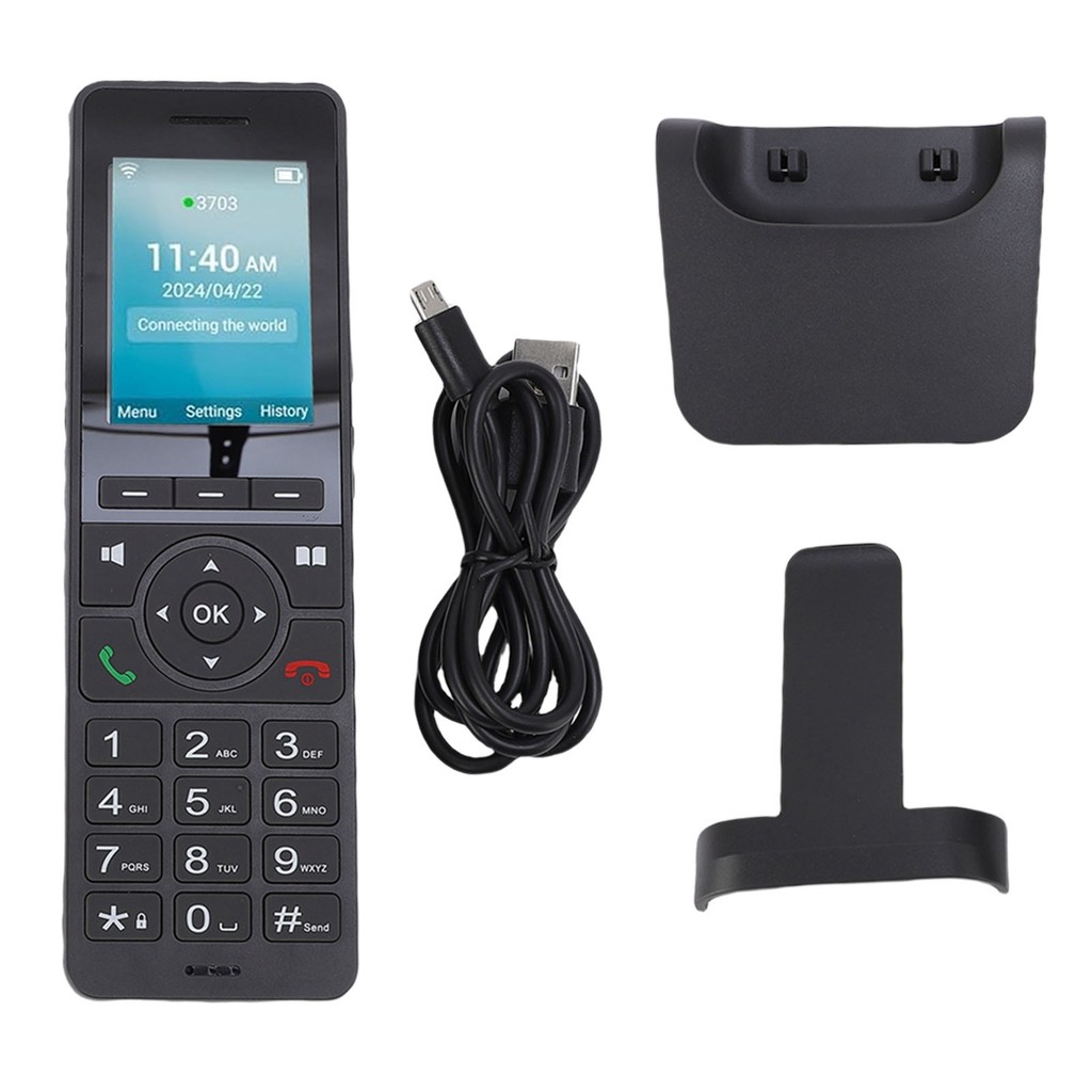 Cordless Phone Desktop Phone Wifi Phone 4G LTE Cordless Phone Portable Wifi 2.4in Color Screen