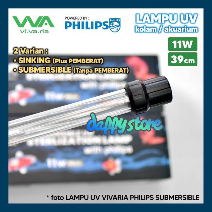 Lampu UV 11 Watt Vivaria 11W UV lampu Philips Sterilizer Akuarium Kolam