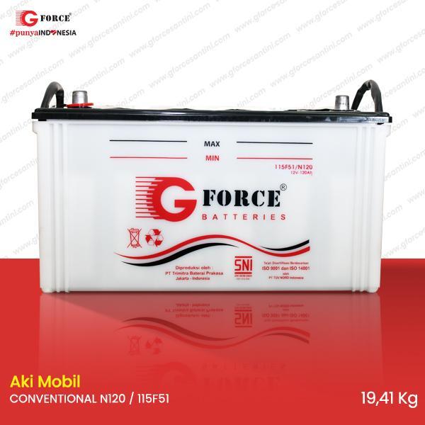 G FORCE N120 / 115F51 CONVENTIONAL 120AH 12V - AKI MOBIL