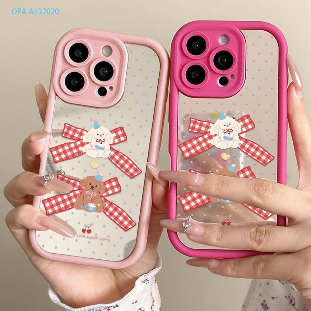 Casing Hp Untuk OPPO A60 A54 A58 A77S A57 A55 A53 A33 2020 2022 4G Cermin Phone Case TY-JZ S9-0012 S