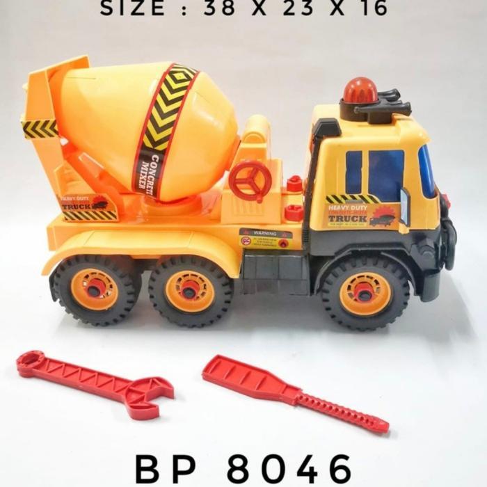 TEREMURAHTERLARIS READY SILAHKAN DIORDER MAINAN ANAK TRUK MOLEN KONSTRUKSI TRUCK CONSTRUCTION BP8046