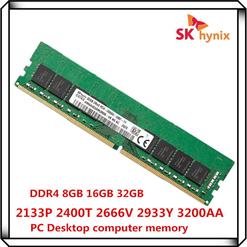 SK Hynix DDR4 8GB 16GB 32GB 2133 2400 2666 3200 MHz PC4 RAM Desktop computer PC memory 16G DIMM