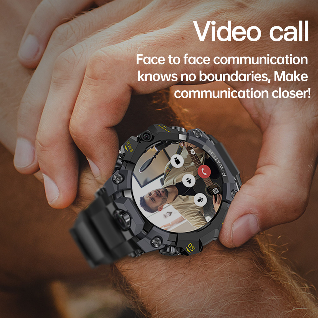 4G Smartwatch Android 10.0 Smart Watch Men With IP68 waterproof 800W HD Dual Camera Amoled GPS WIFI