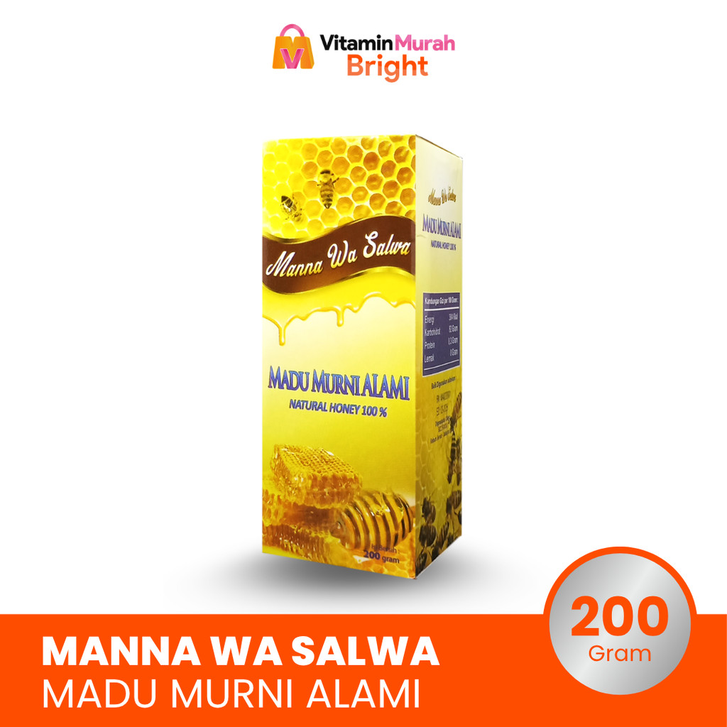 MANNA WA SALWA MADU MURNI ALAMI ISI 200gr