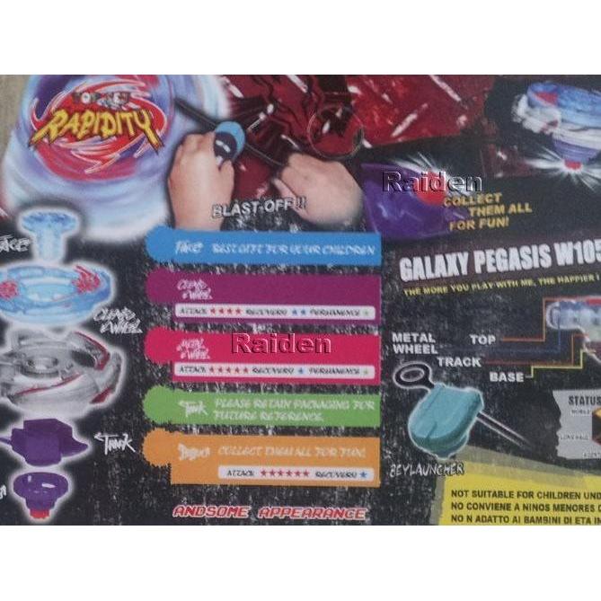 Beyblade Bb70 Galaxy Pegasus W105R2F Tokolisnanya